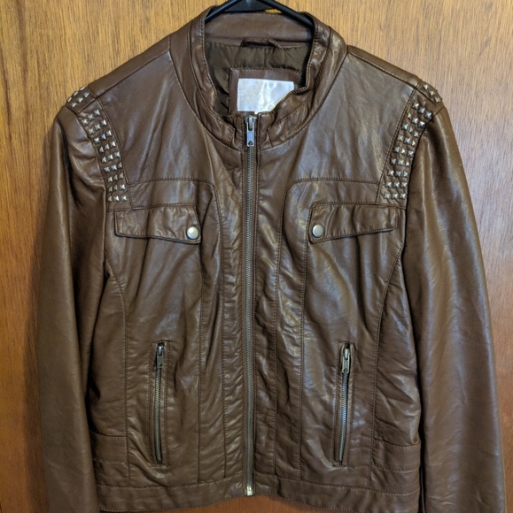 Brown studded Jacket - Picture 3 of 7